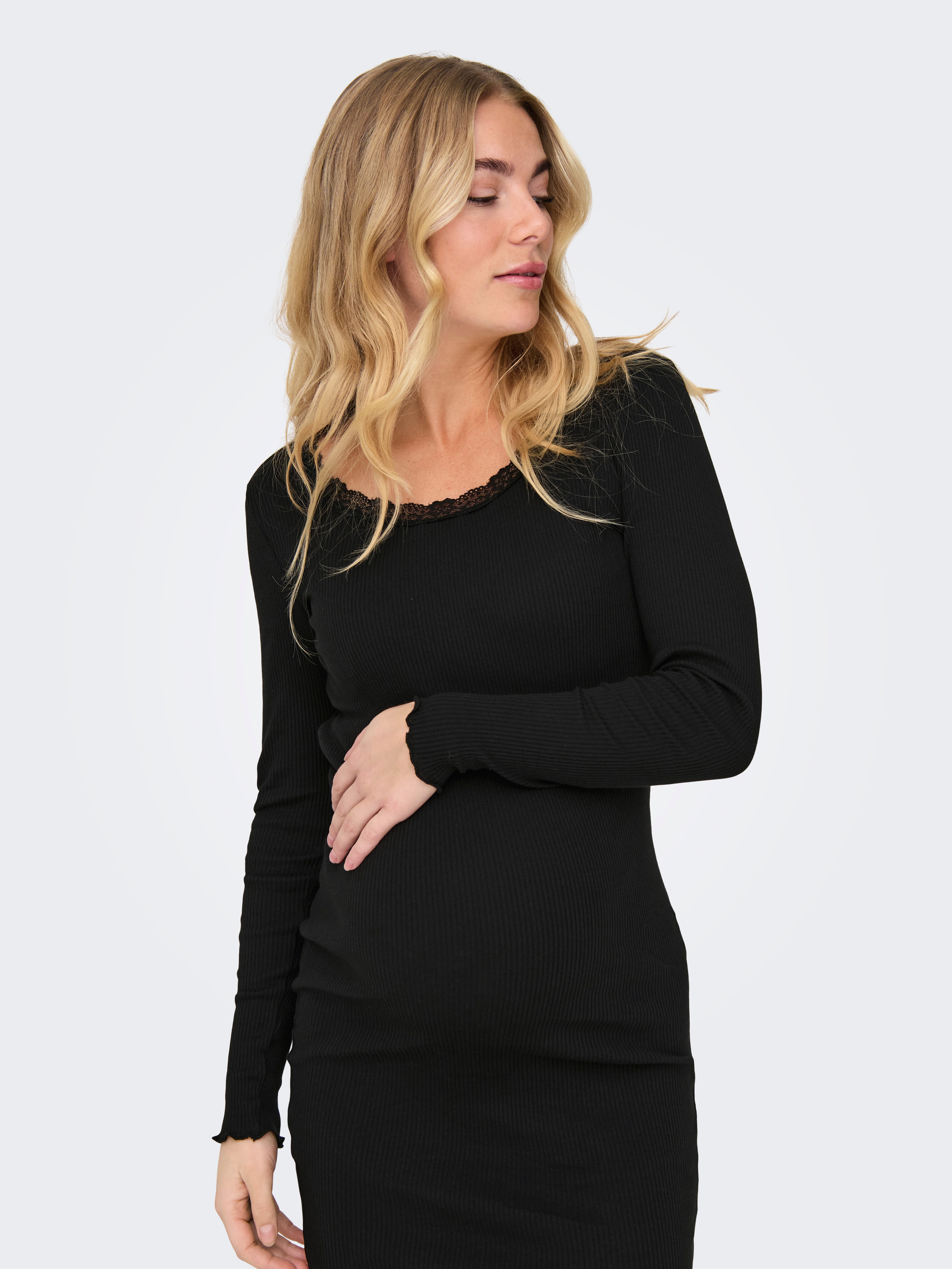 OLMXENA Midikleid Black