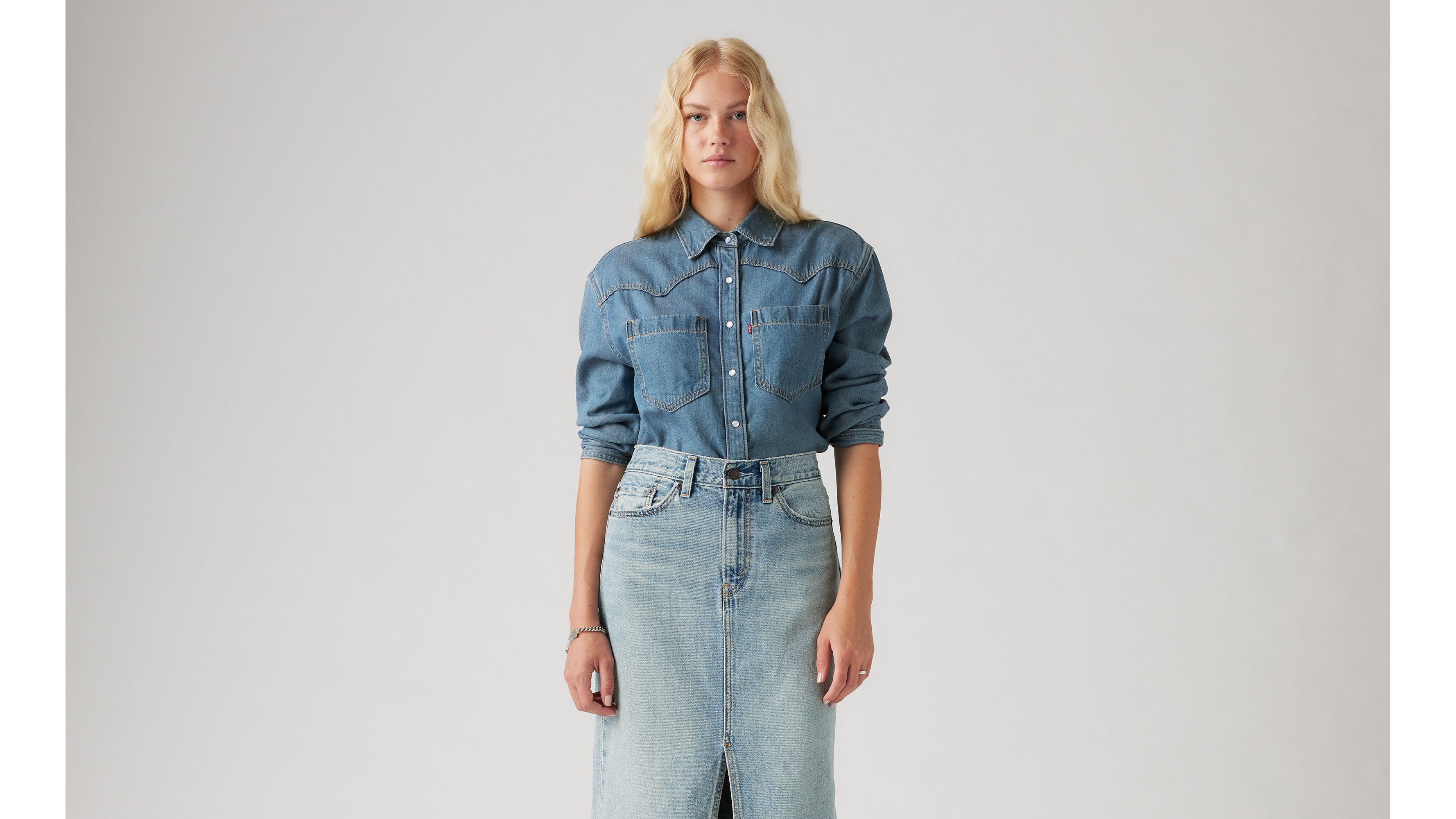 Chemise Western Teodora Lightweight - Going Steady 7 - Bleu