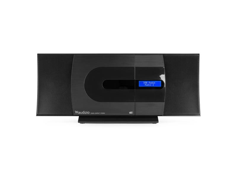 Audizio Radio/CD-Player Tours Schwarz Kompaktes Stereo-HiFi-System mit USB und CD-Player