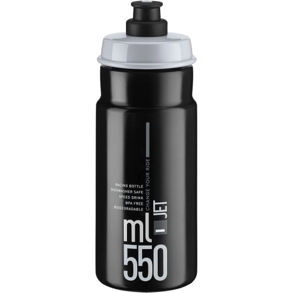 Bidon vélo ELITE JET 550ML BLACK
