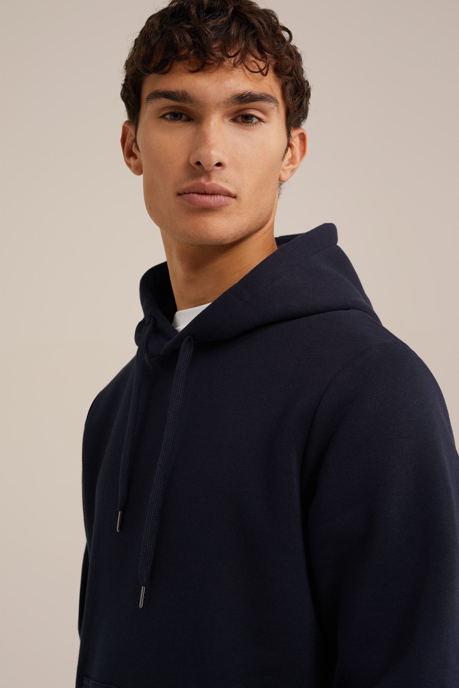 hoodie WE Fashion Marineblauw