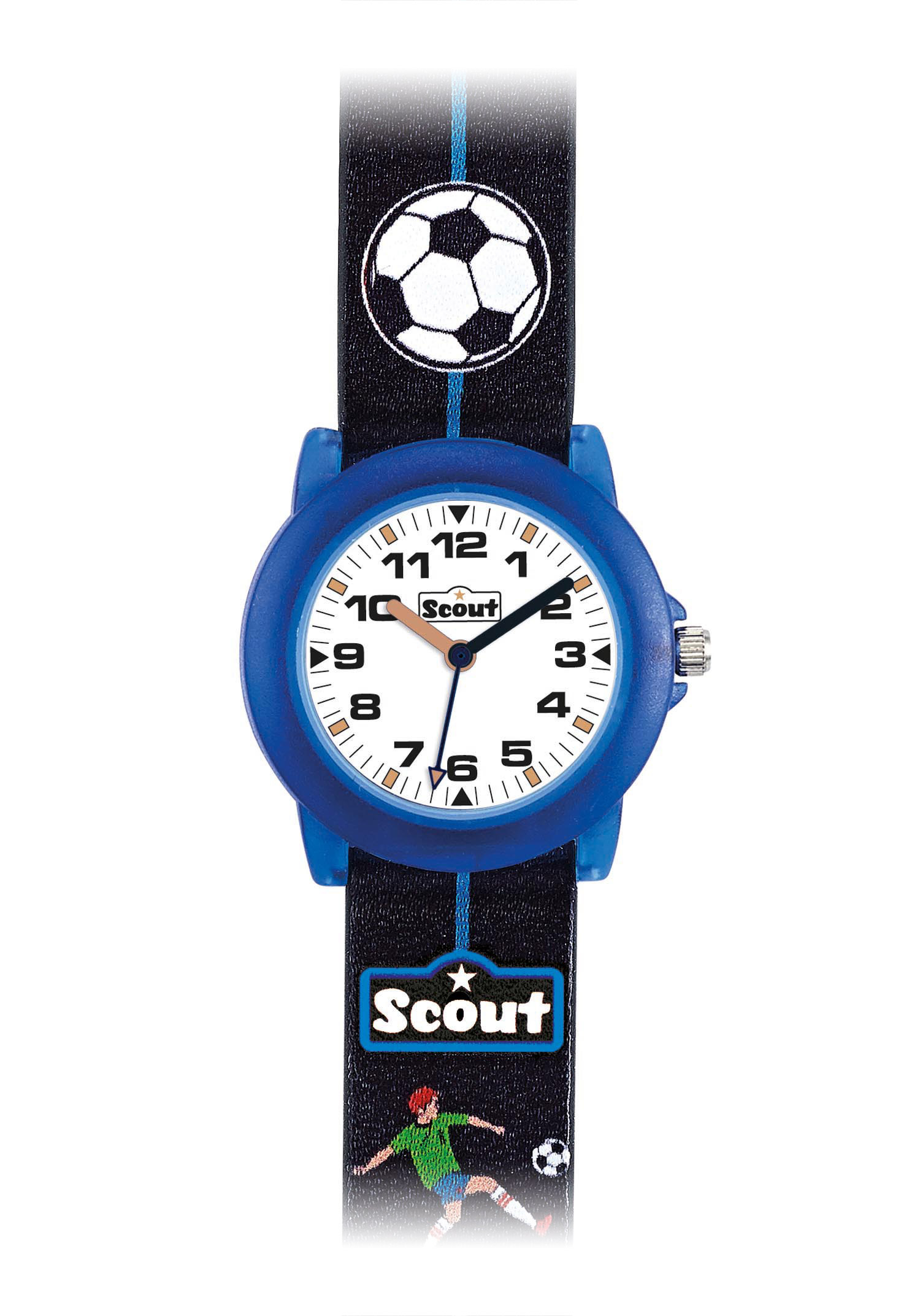 Scout Kinderuhr Fussball Blau 305.000