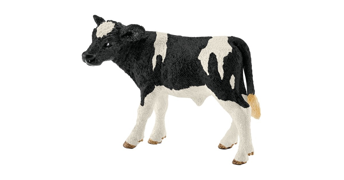 SchleichFarm World - Kalf zwartbont speelfiguur
