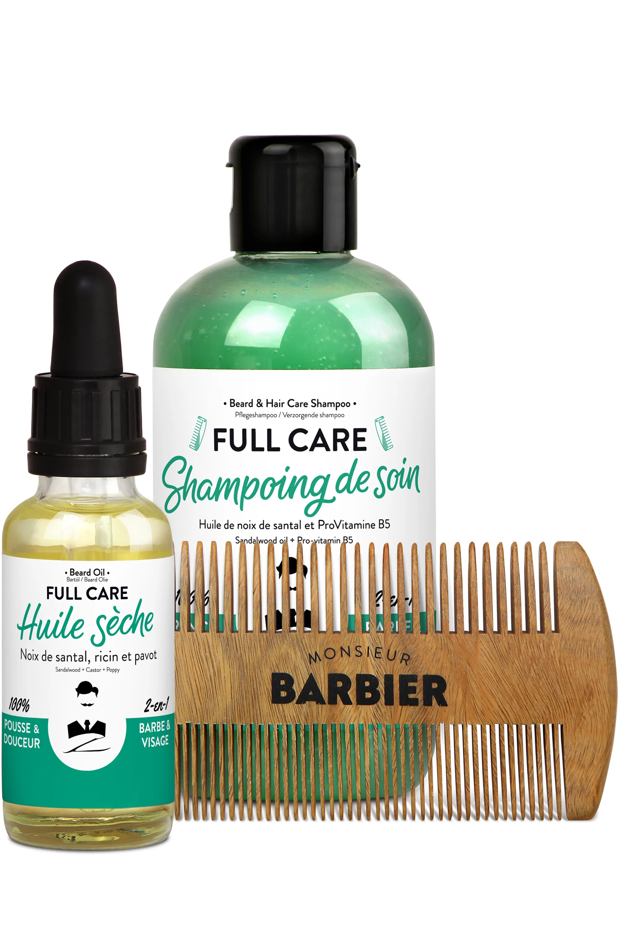 Monsieur Barbier Coffret de soin barbe et cheveux Full Care