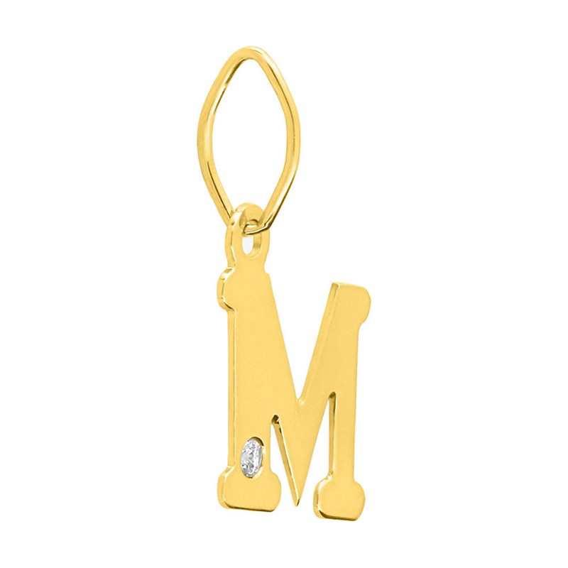 Pendentif Femme - Or 18 Carats - Diamant 0.01 Carats