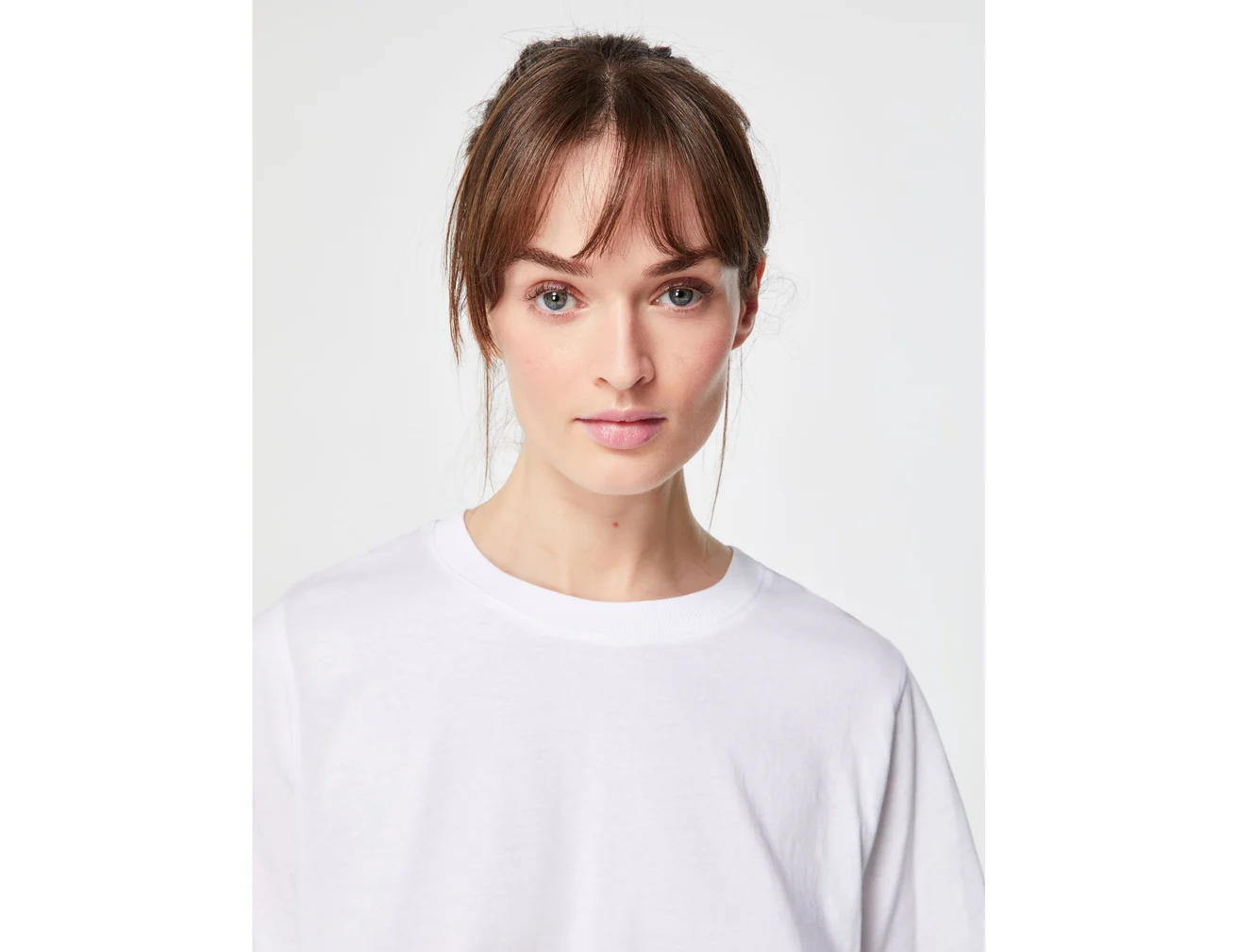 T-shirt court oversize blanc