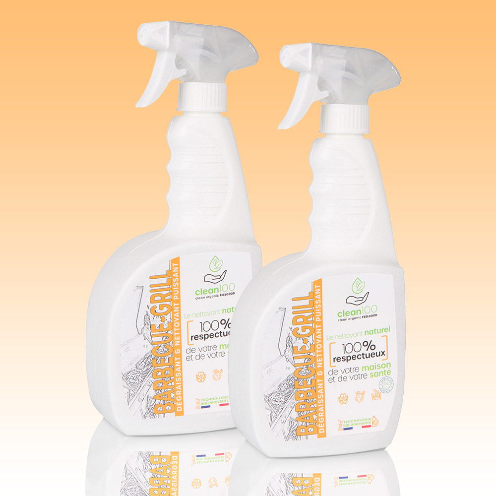 Dégraissant liquide spécial barbecue - sprayer - 750ml - ecologique et hypoallergénique - nettoyant grilles de barbecue et planchas