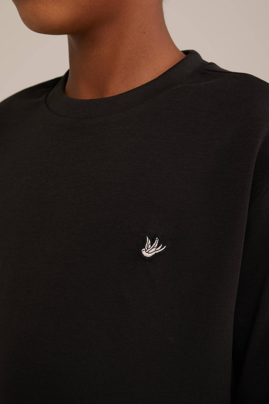 WE Fashion sweater zwart