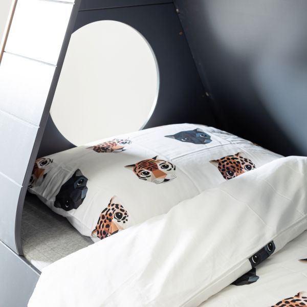 BLN Kids Tipi Bed Grijs Incl. Bedlade 90 x 200 cm