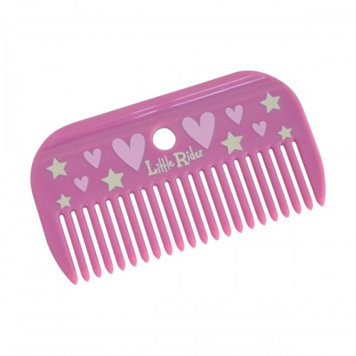 Pente para crina de cavalo Little Rider, camafeu rosa