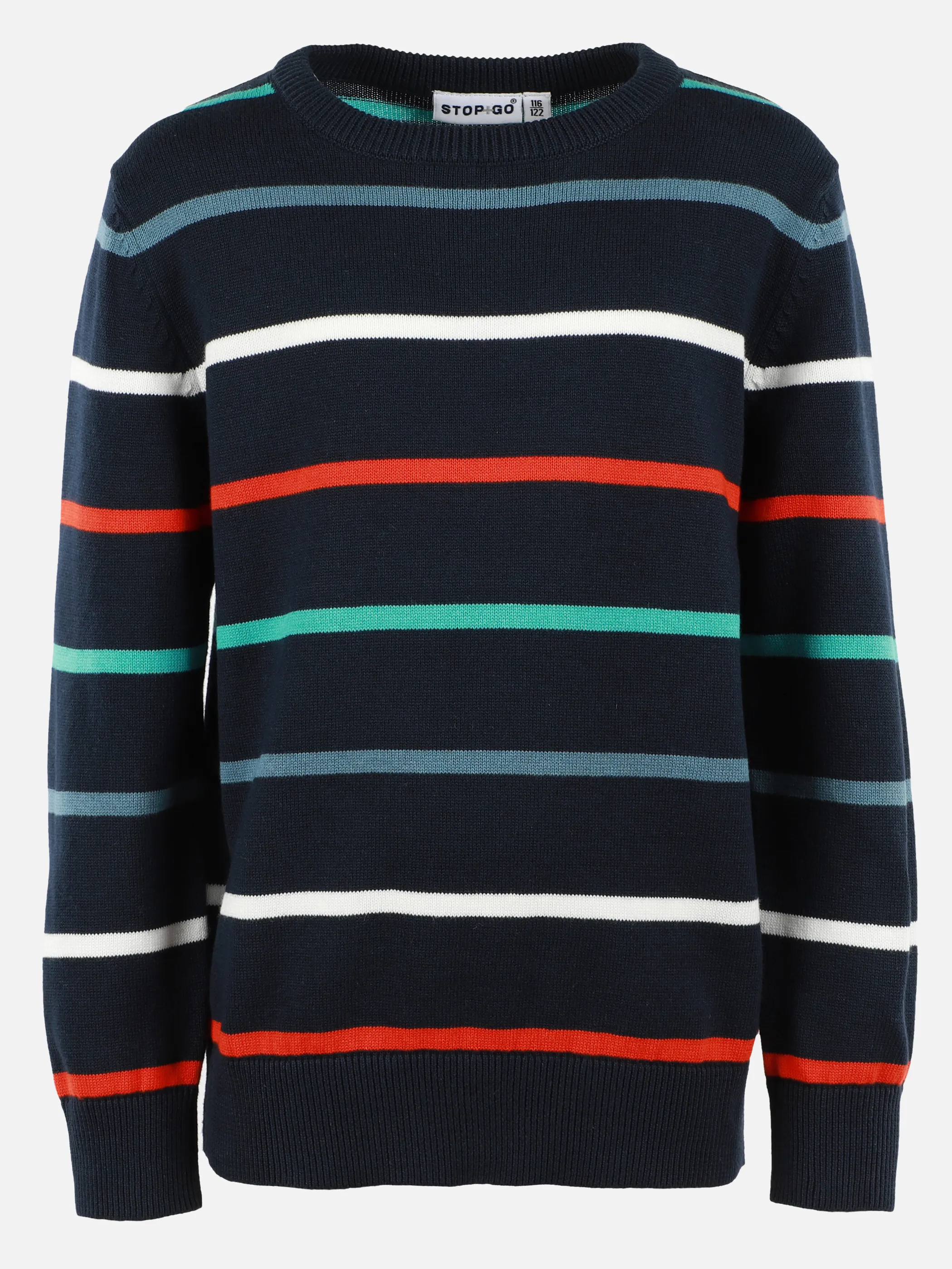 Jungen Strickpullover mit Streifen