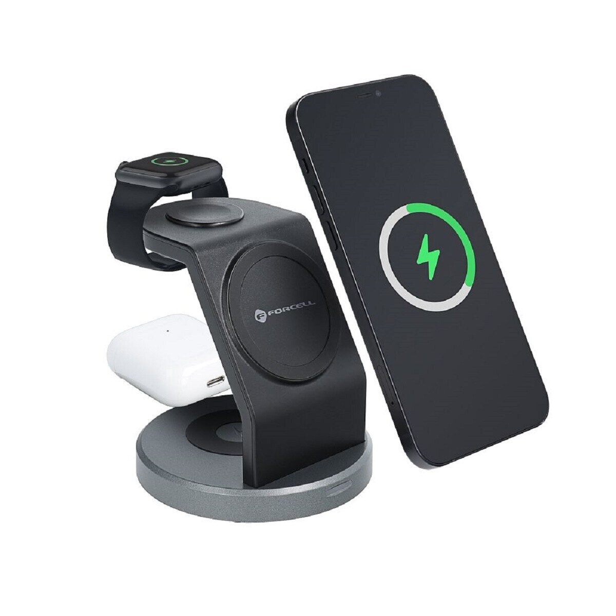 Wireless drahtloses Ladegerät 3in1 15W Solid Mag Charger