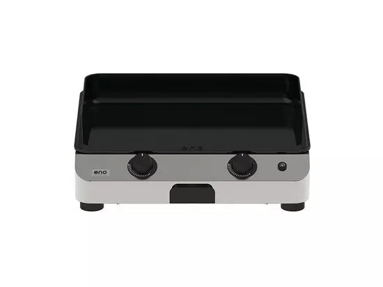 Plancha Eno Plaque fonte emaillee Chassis inox de qualite, finition marine Allumage electronique Recuperateur de jus 4 pieds