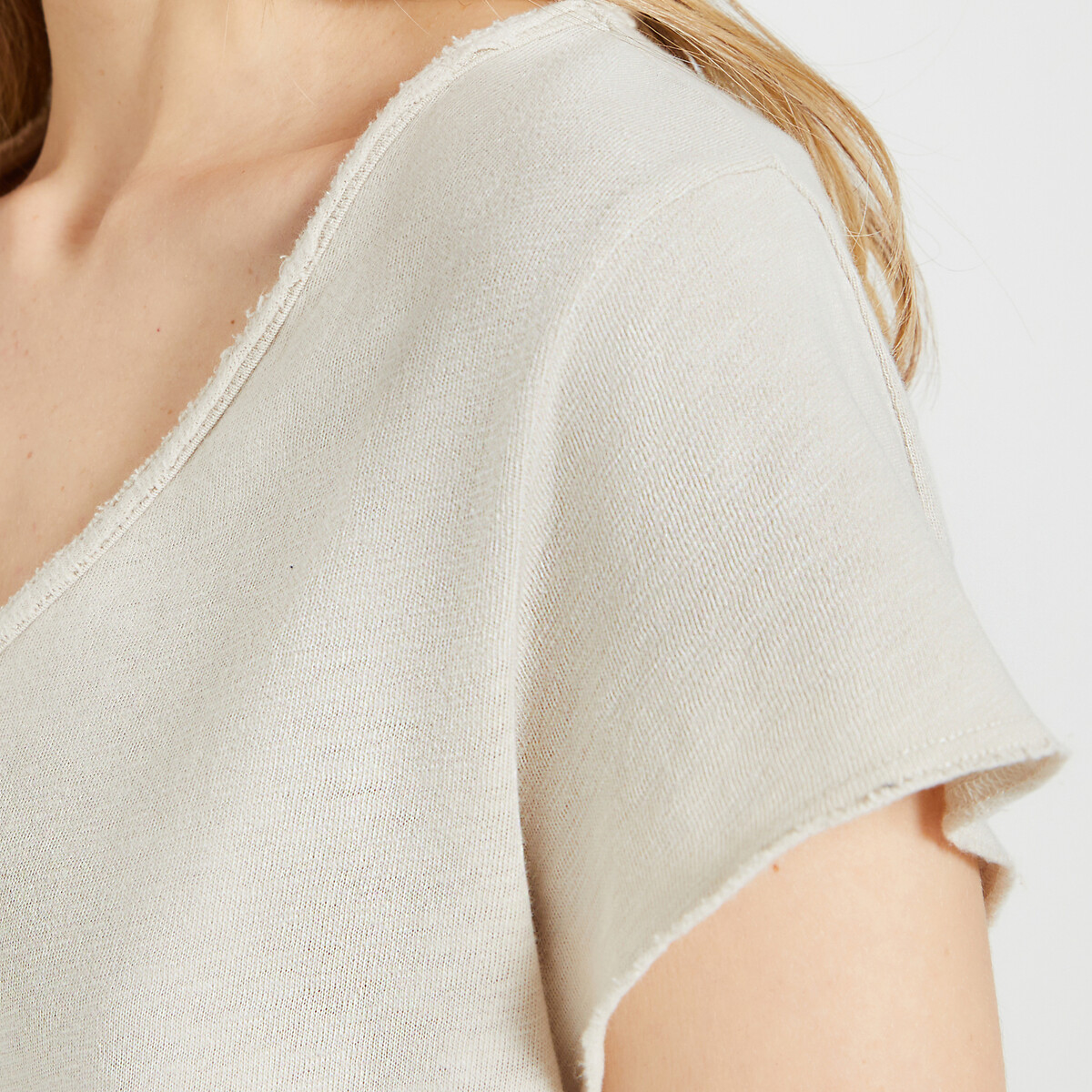 AMERICAN VINTAGE<br>Camiseta Sonoma de manga curta com decote em V