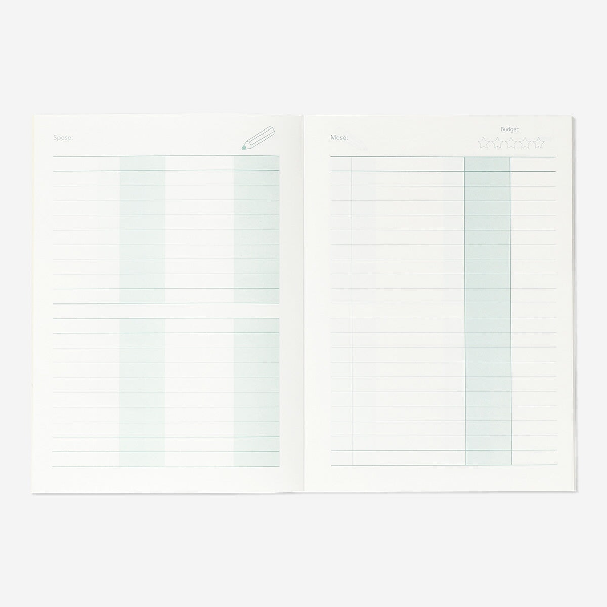 Budgetplanner A5 - italiensk