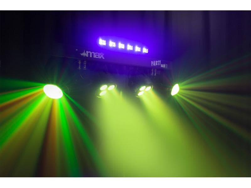 MAX Lichtset PartyBar 10 Bar mit 2x Par, 2x Jelly Moon und UV/Strobe