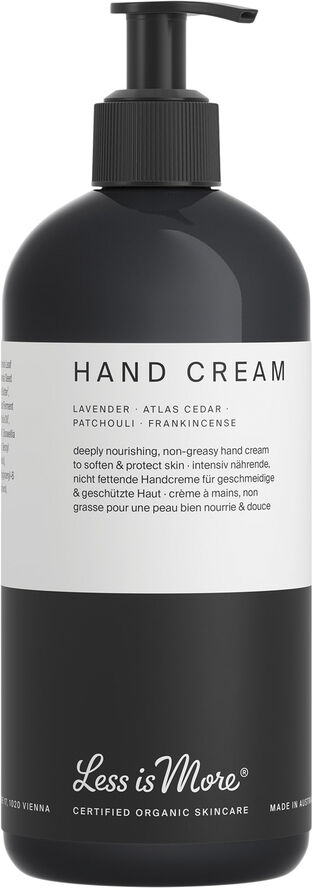 Less Is More Organic Hand Cream Lavender