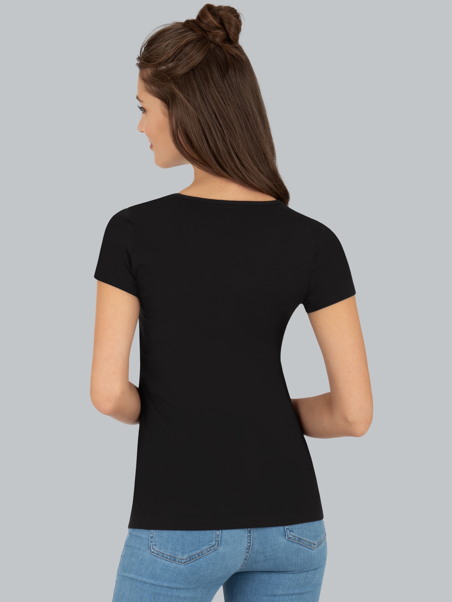T-Shirt  mit kurzen Ärmeln Schwarz