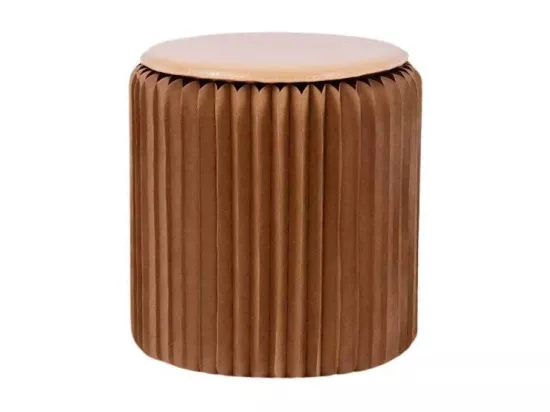 Pouf design en carton plié 35 cm