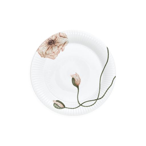 Kähler Hammershøi Poppy Middagstallerken, Hvid, Ø27 cm