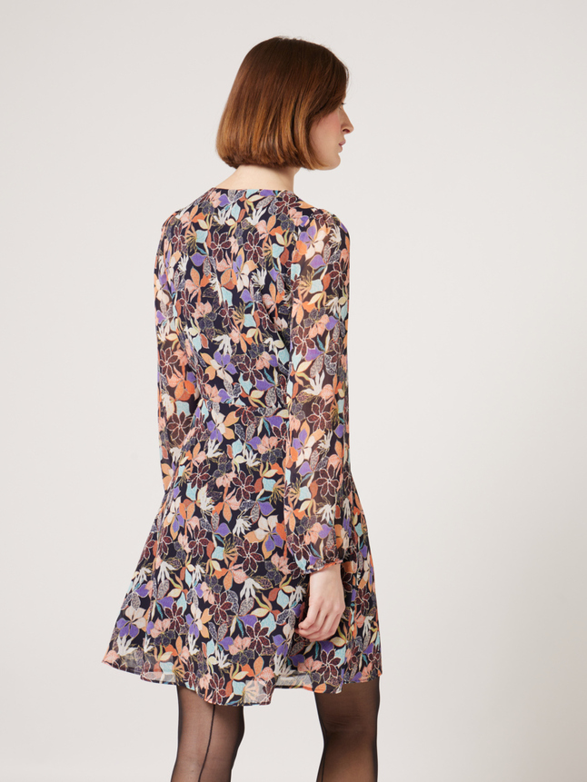 Robe courte imprimé floral
