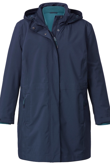 2-in-Jacke, Funktions-Qualität, herausnehmbare Fleecejacke, Kapuze