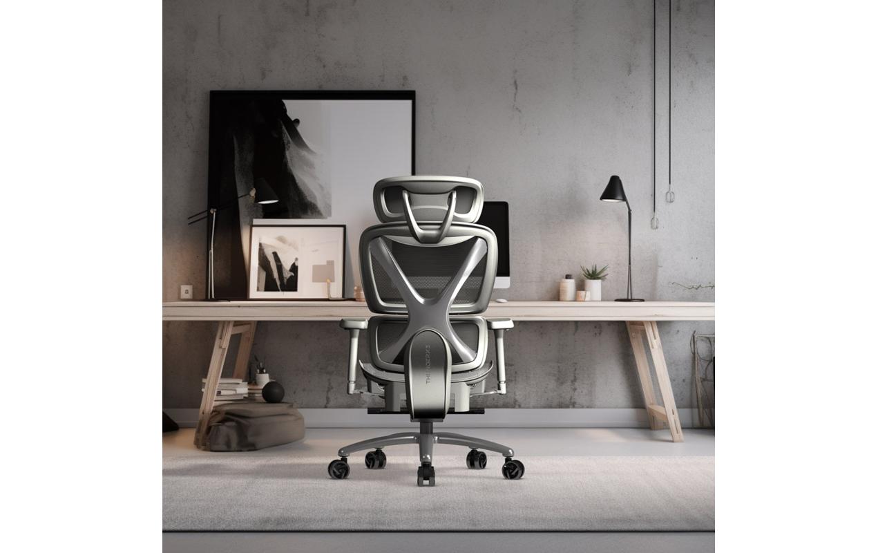 Bürostuhl XTC-Mesh Grau<br>Ergonomischer Bürostuhl