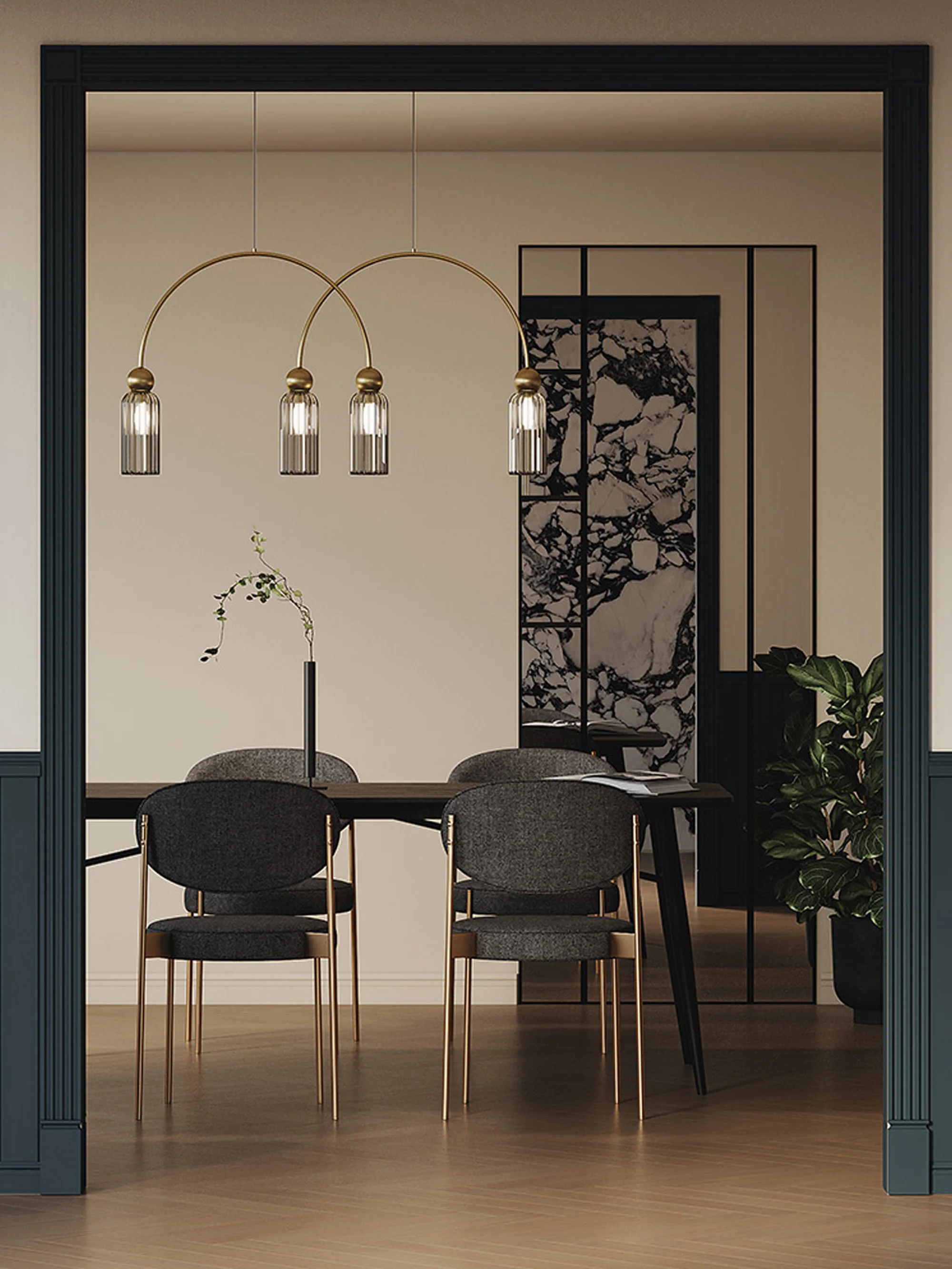 Dimbare hanglamp Antic