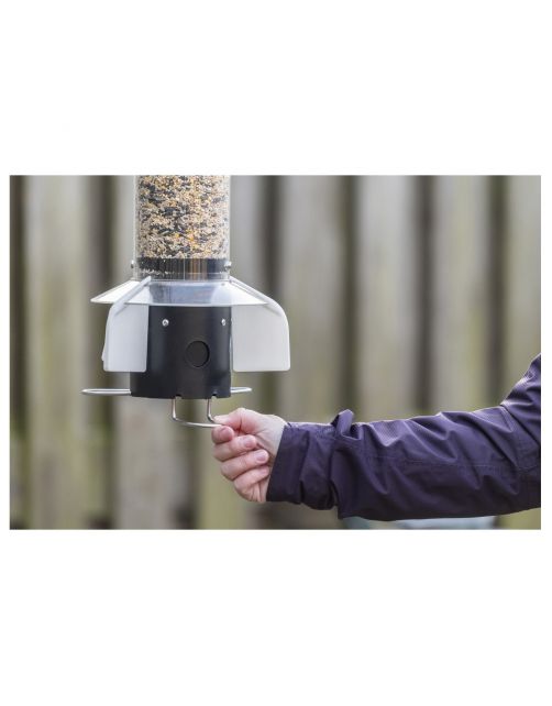 Wildbird Leto Kleine Vogel Feeder - Voersilo - 27x43 cm Zwart