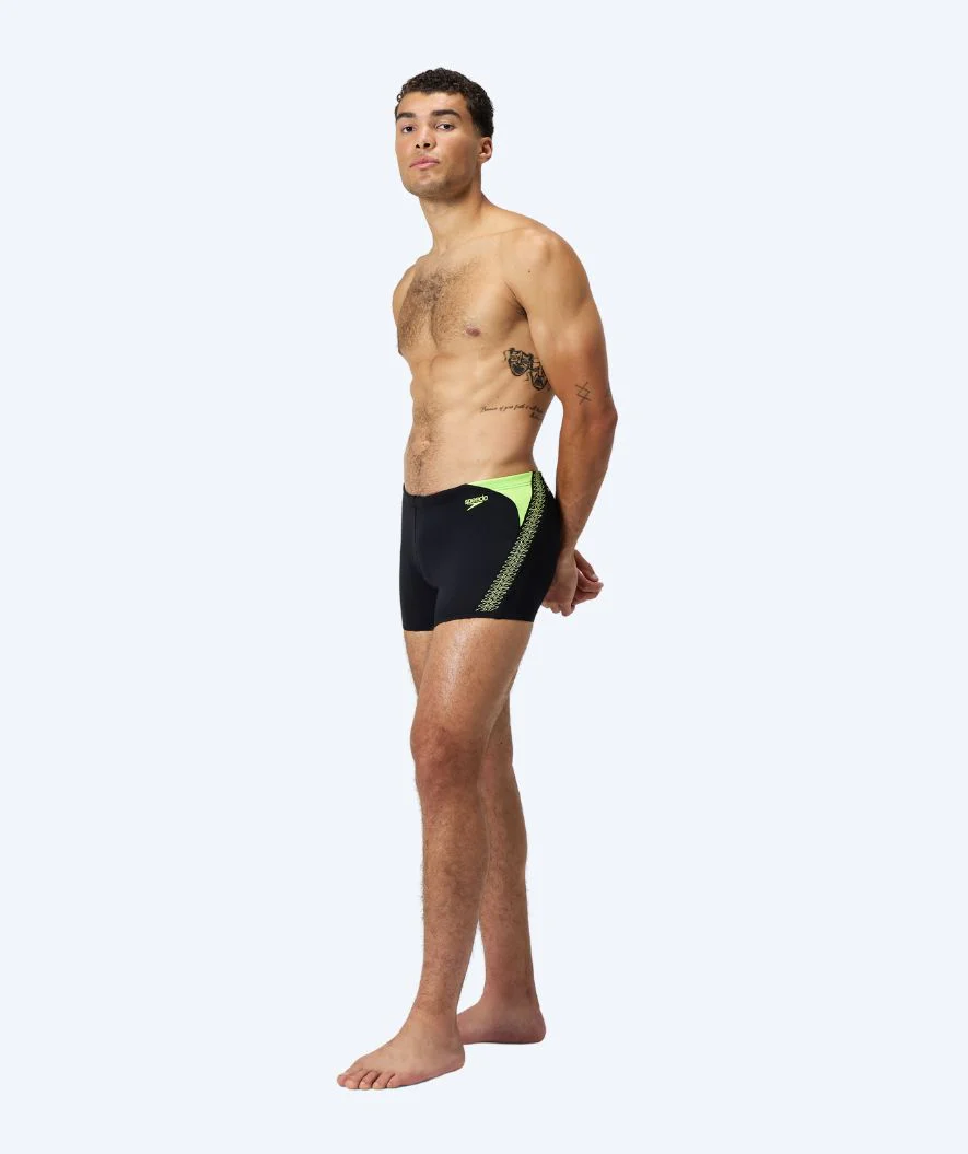 Speedo aquashorts til mænd - Hyperboom Splice - Sort/gul