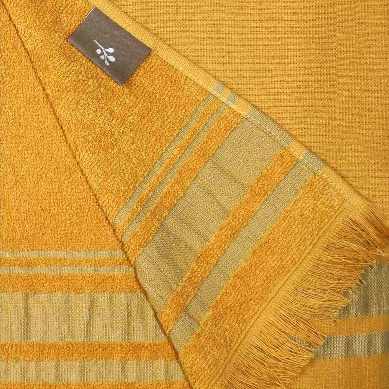 Febronie Fouta éponge Faro jaune - 100x180 cm
