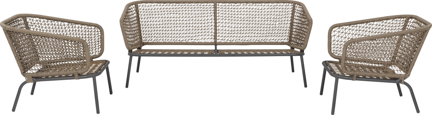 Intratuin 4-zits loungeset Puck groen