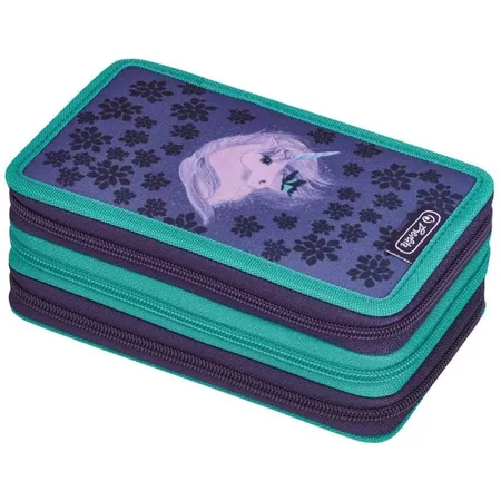 Herlitz Federtasche Mystique, 3 Fächer, gefüllt, 31-teilig
