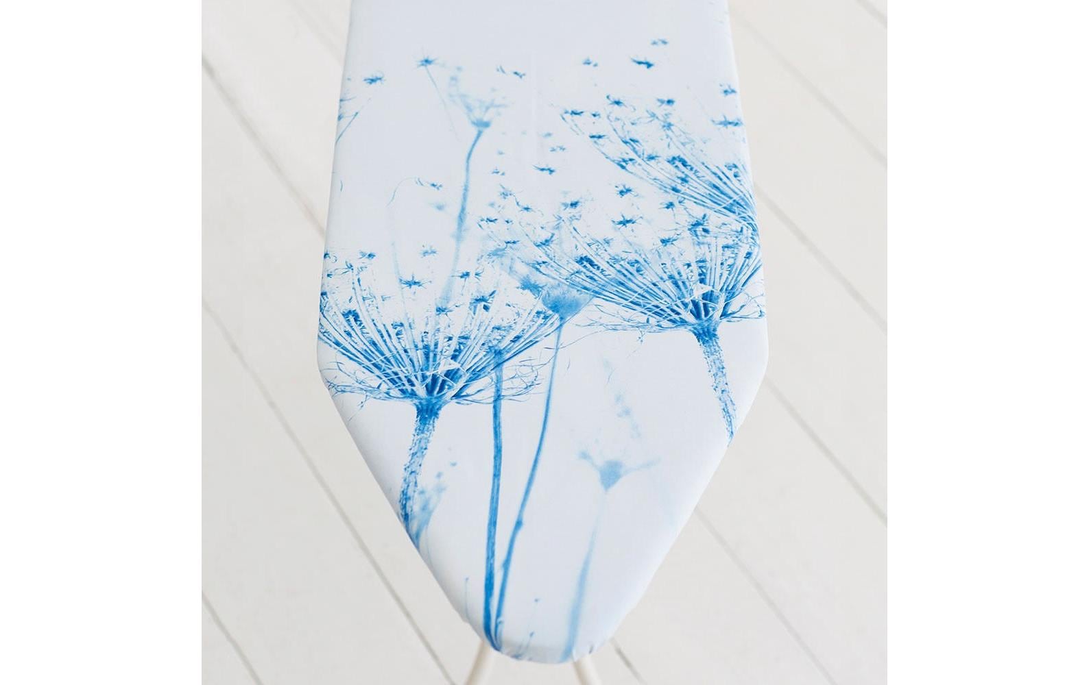 Bügeltisch mit Dampfstationsablage Cotton Flower<br>Bügelbrett C, 124 cm x 45 cm