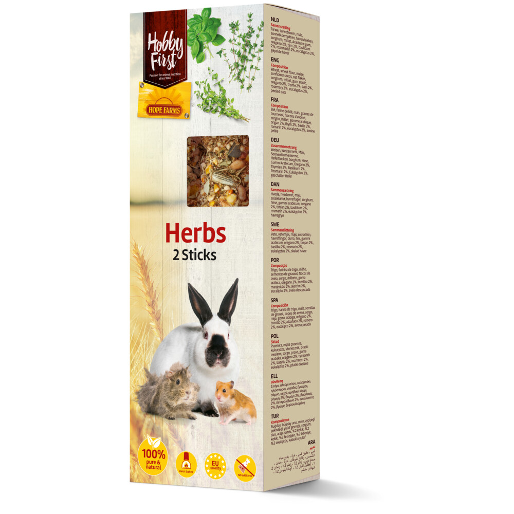 HobbyFirst Hope Farms Sticks Small Animals Herbs112 gr