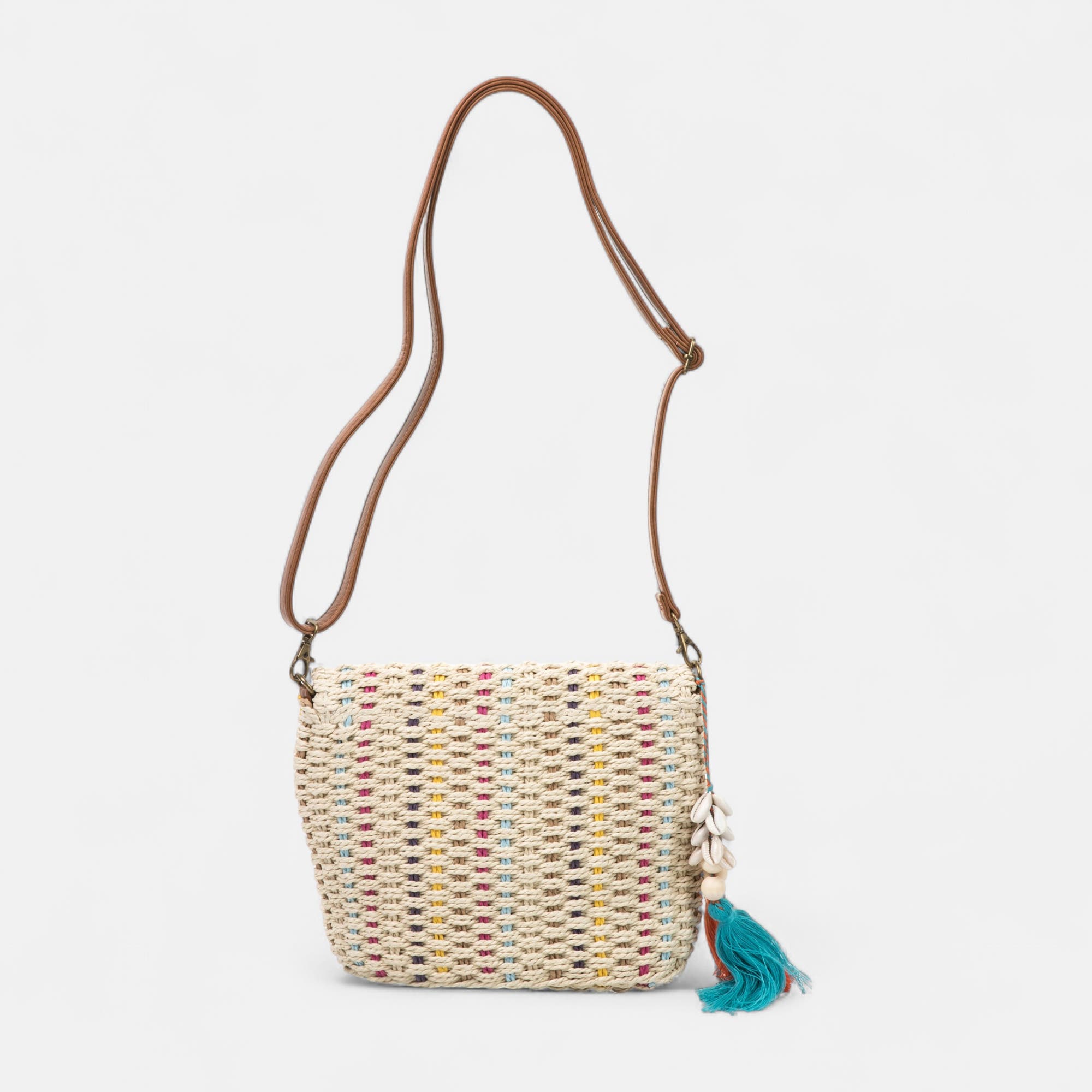 Sac bandoulière beige
