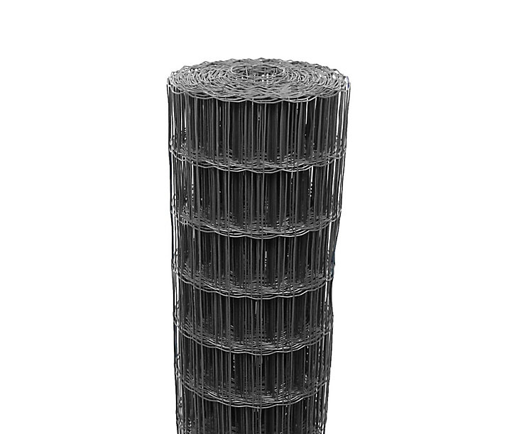 Bordure grillage maille 50 x 100 mm gris anthracite 10 x h.0,8 m