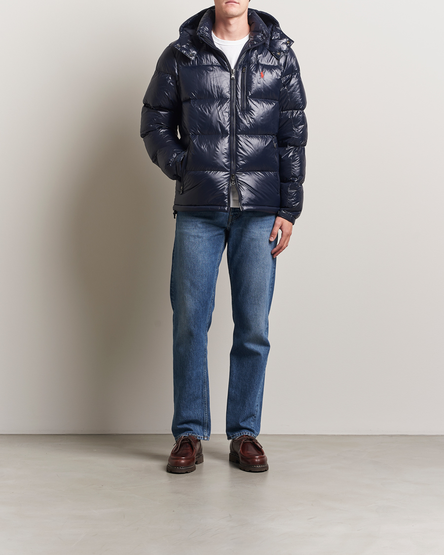 Polo Ralph Lauren Gorham Glossy Down Jacket Collection Navy