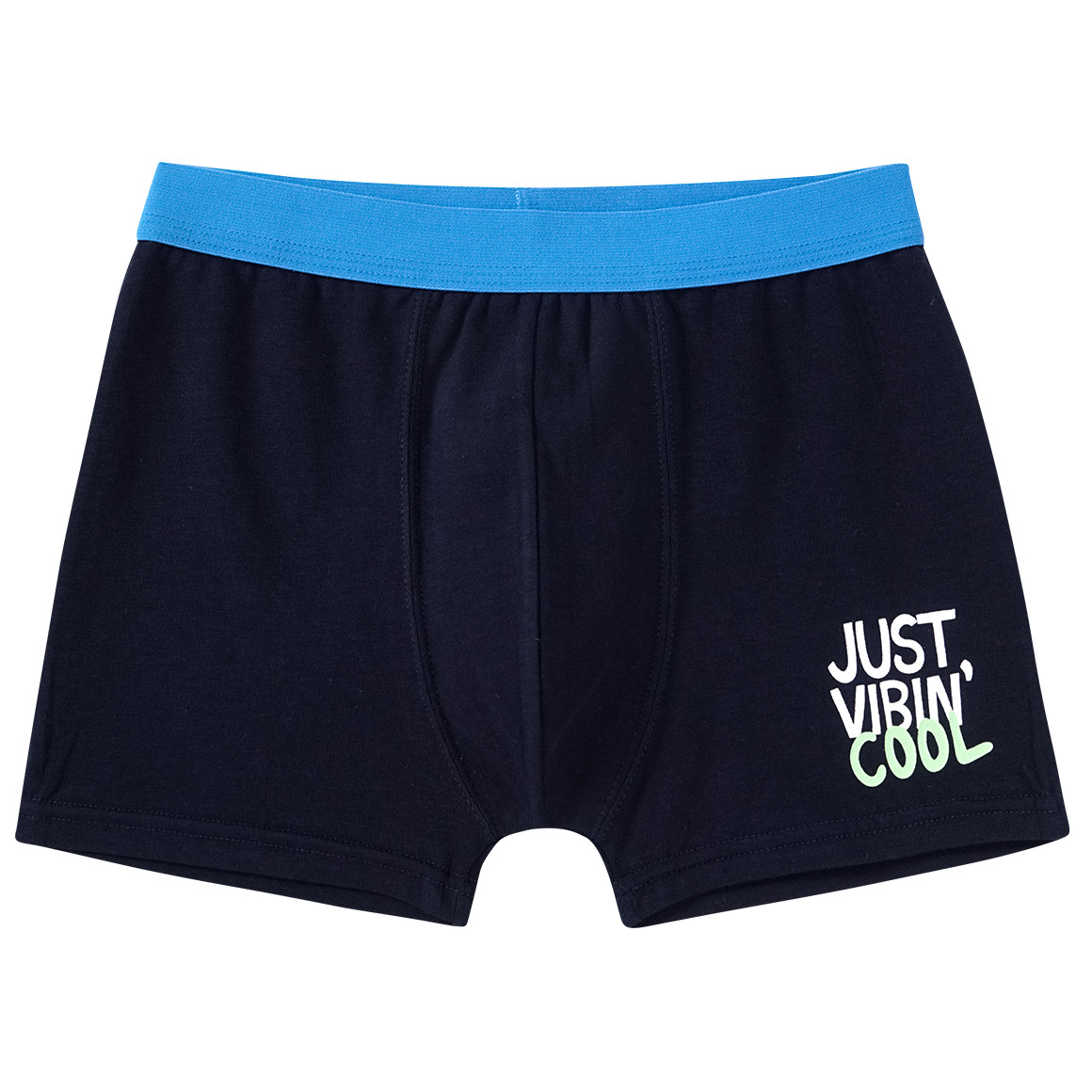Famy 3 Jungen Boxer in verschiedenen Dessins dunkelblau / blau / grün