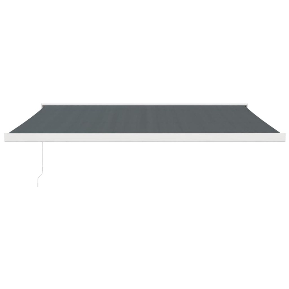 Auvent rétractable anthracite 4x3 m tissu et aluminium