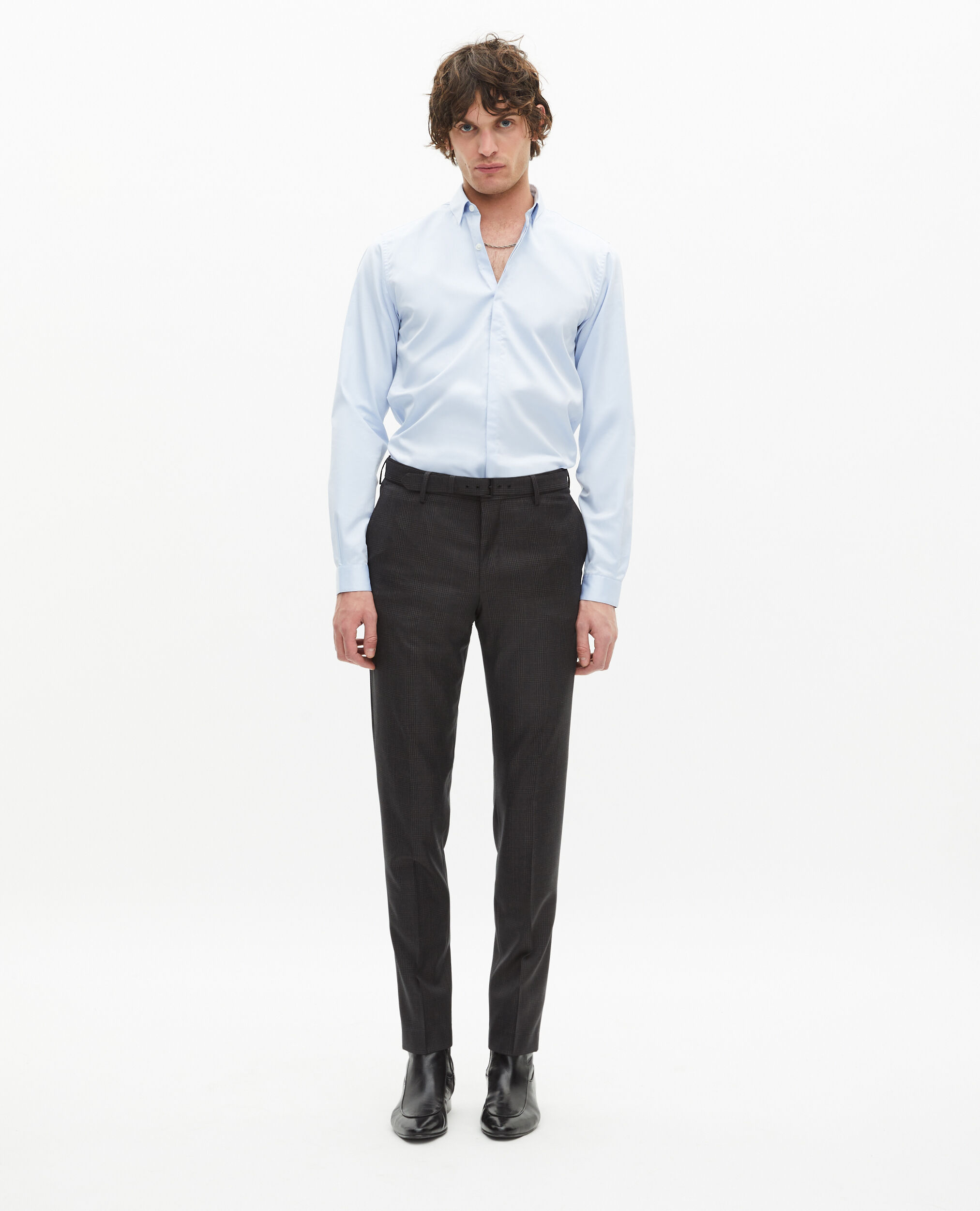 Chemise col classique bleu ciel