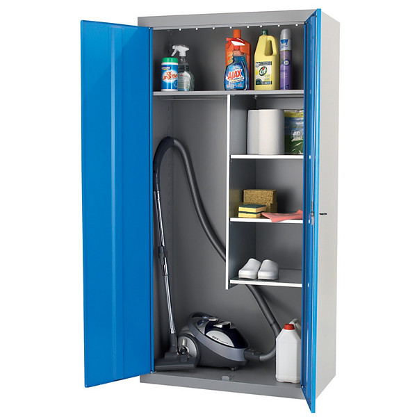 Armoire métal 2 portes 1 compartiment l 90 x P 45 x H 180 cm