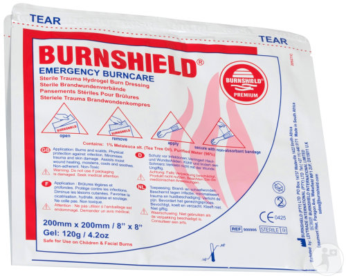 Burnshield Emergency Burncare Pansements Stériles Pour Brûlures 20x20cm Pièce 1