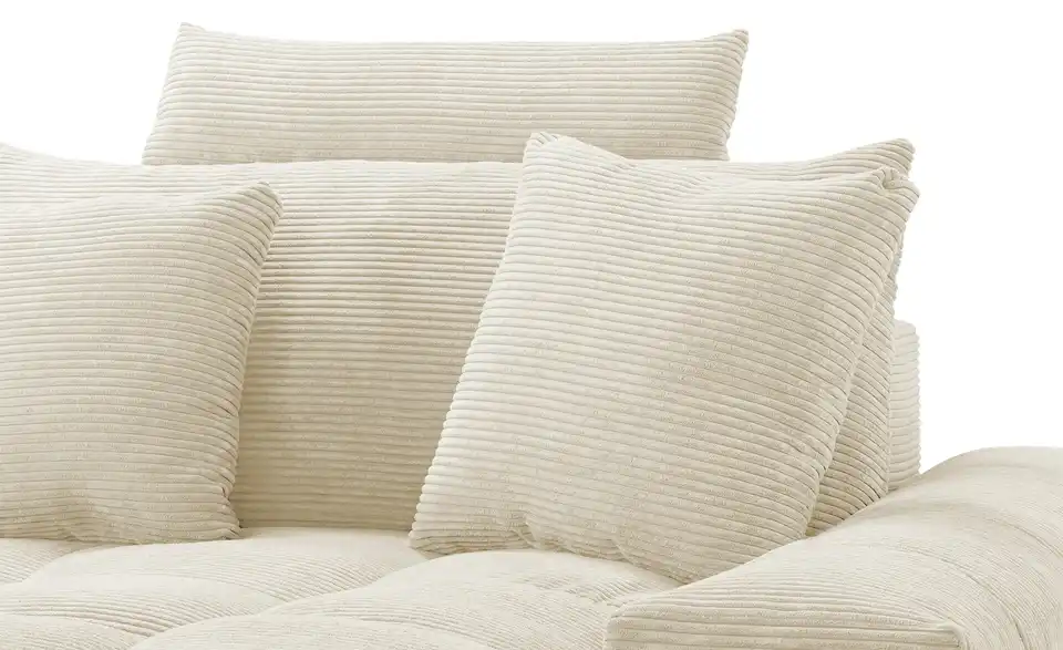 Ecksofa Hella rechts Creme