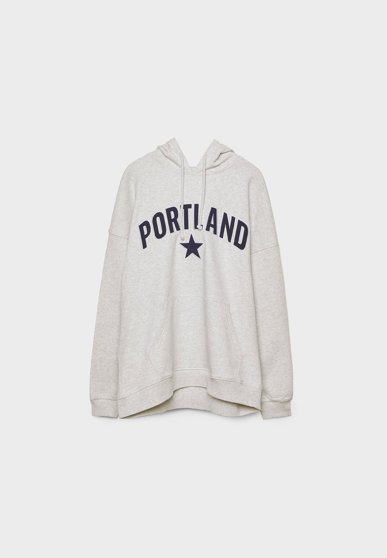 Moletom oversized com detalhe de patch