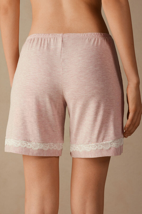 Shorts de modal com detalhes em renda