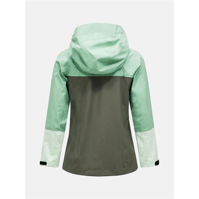Peak Performance W Trail Hipe Shell Jacket Peppermint/Pine Needle