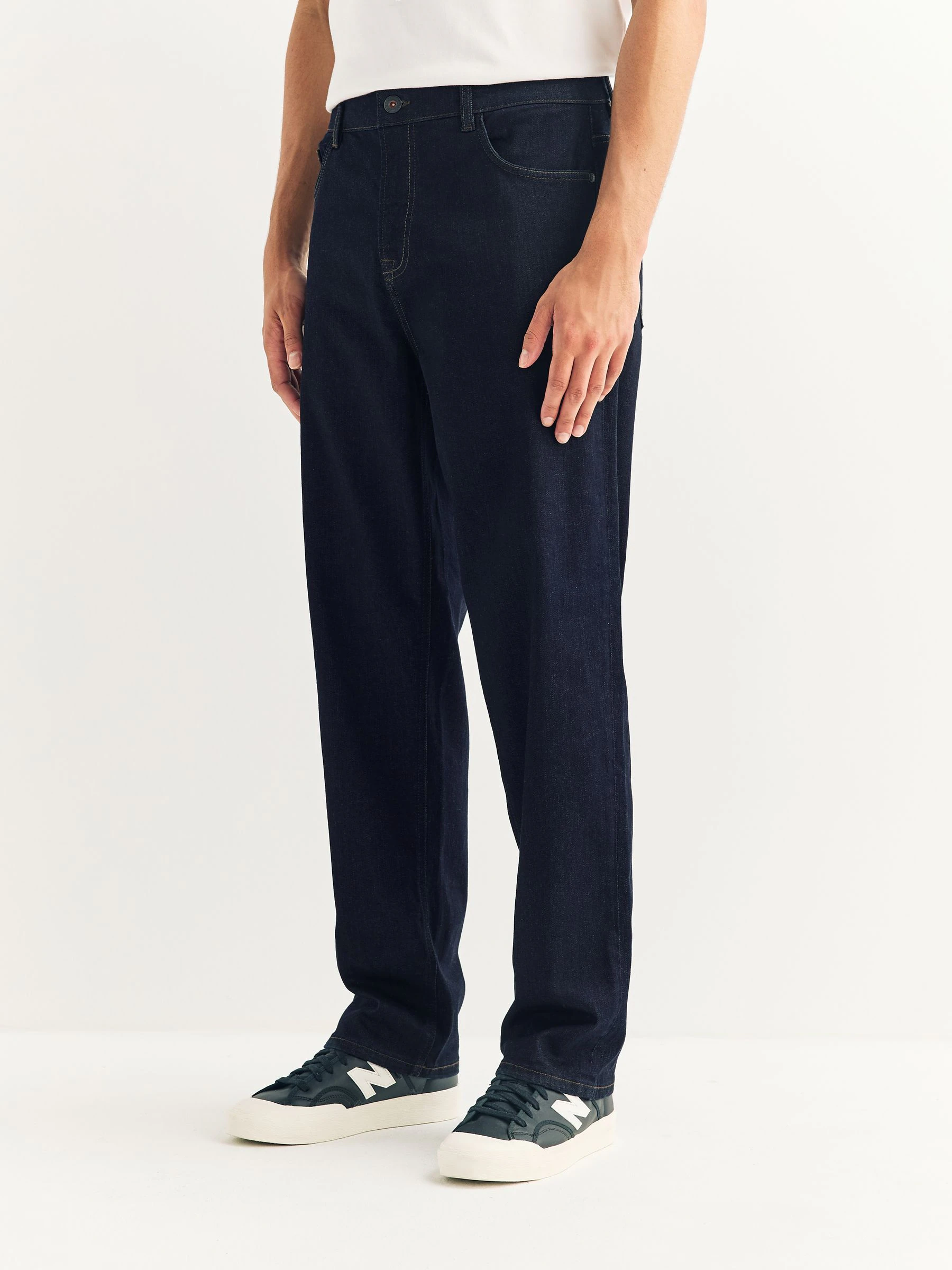 Indigo wassing - Klassieke stretchy Jeans met relaxed fit