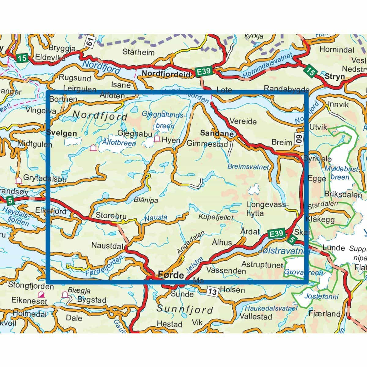 Nordeca Topo 3000 1:50 000 Sunnfjord