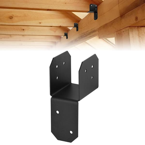 INF Bjelkelaganker 4 stk (3.8x5 cm) - Kraftige metallbjelkelagfester for innendørs og utendørs bruk